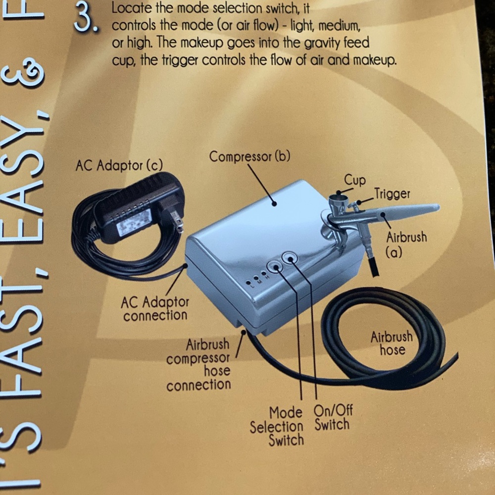 NEW Belloccio airbrush makeup compressor kit